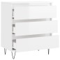 vidaXL Sideboard Hochglanz-Weiß 60x35x70 cm Holzwerkstoff vidaXL Sideboard Hochglanz-Weiß 60x35x70 cm Holzwerkstoff