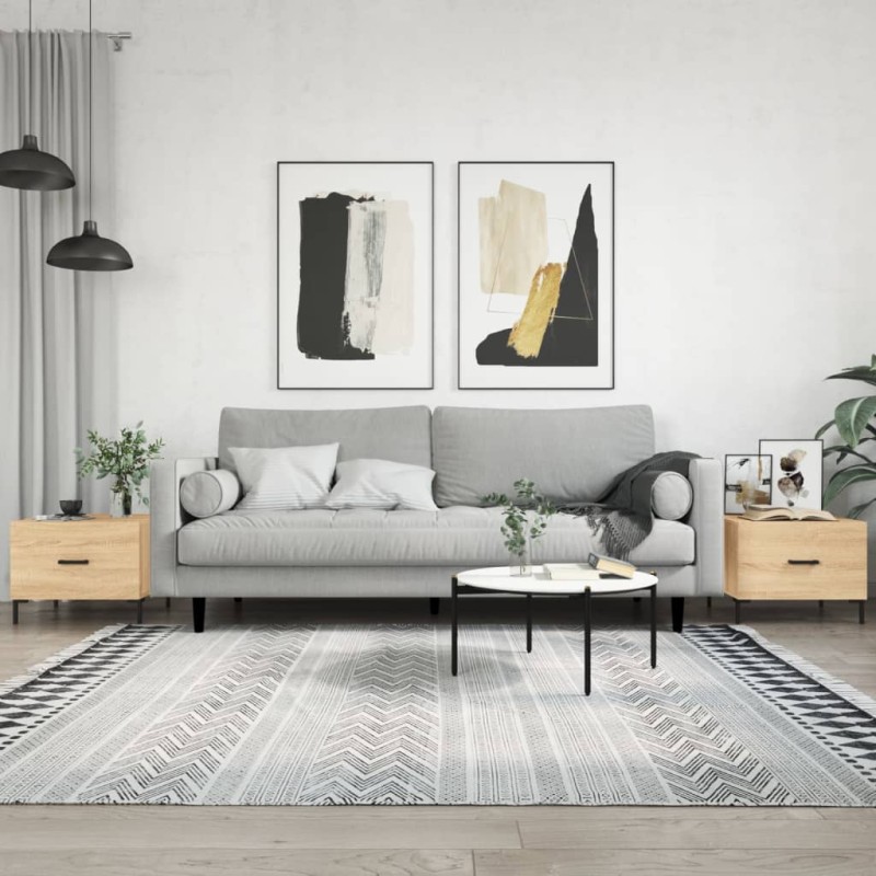 vidaXL Couchtische 2 Stk. Sonoma-Eiche 50x50x40 cm Holzwerkstoff vidaXL Couchtische 2 Stk. Sonoma-Eiche 50x50x40 cm Holzwerkstoff