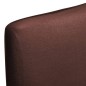 vidaXL Stretch-Stuhlhussen Gerade 4 Stk. Braun vidaXL Stretch-Stuhlhussen Gerade 4 Stk. Braun