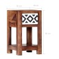 vidaXL Nachttisch 30 x 30 x 50 cm Massivholz vidaXL Nachttisch 30 x 30 x 50 cm Massivholz