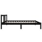 vidaXL Massivholzbett Schwarz 90x190 cm vidaXL Massivholzbett Schwarz 90x190 cm