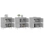 vidaXL Sideboards 3 Stk. Betongrau Holzwerkstoff vidaXL Sideboards 3 Stk. Betongrau Holzwerkstoff