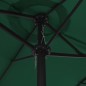 vidaXL Sonnenschirm mit Aluminium-Mast 460 x 270 cm Grün
