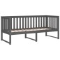 vidaXL Tagesbett Grau 80x200 cm Massivholz Kiefer vidaXL Tagesbett Grau 80x200 cm Massivholz Kiefer