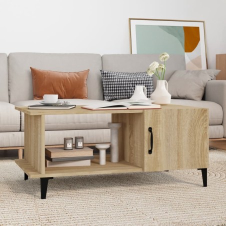 vidaXL Couchtisch Sonoma-Eiche 90x50x40 cm Holzwerkstoff