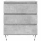 vidaXL Sideboard Betongrau 60x35x70 cm Holzwerkstoff vidaXL Sideboard Betongrau 60x35x70 cm Holzwerkstoff