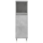 vidaXL Badschrank Betongrau 30x30x100 cm Holzwerkstoff