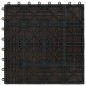 22 Stk. Terrassenfliesen 30 x 30 cm 2 qm WPC Dunkelbraun 22 Stk. Terrassenfliesen 30 x 30 cm 2 qm WPC Dunkelbraun