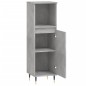 vidaXL Badschrank Betongrau 30x30x100 cm Holzwerkstoff
