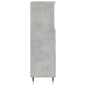 vidaXL Badschrank Betongrau 30x30x100 cm Holzwerkstoff