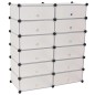 vidaXL Schuh-Organizer Zusammenklappbar mit 12 Fächern Weiß vidaXL Schuh-Organizer Zusammenklappbar mit 12 Fächern Weiß