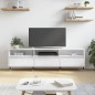 vidaXL TV-Schrank Hochglanz-Weiß 150x30x44,5 cm Holzwerkstoff vidaXL TV-Schrank Hochglanz-Weiß 150x30x44,5 cm Holzwerkstoff