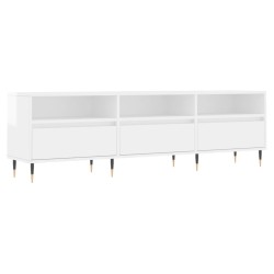 vidaXL TV-Schrank Hochglanz-Weiß 150x30x44,5 cm Holzwerkstoff