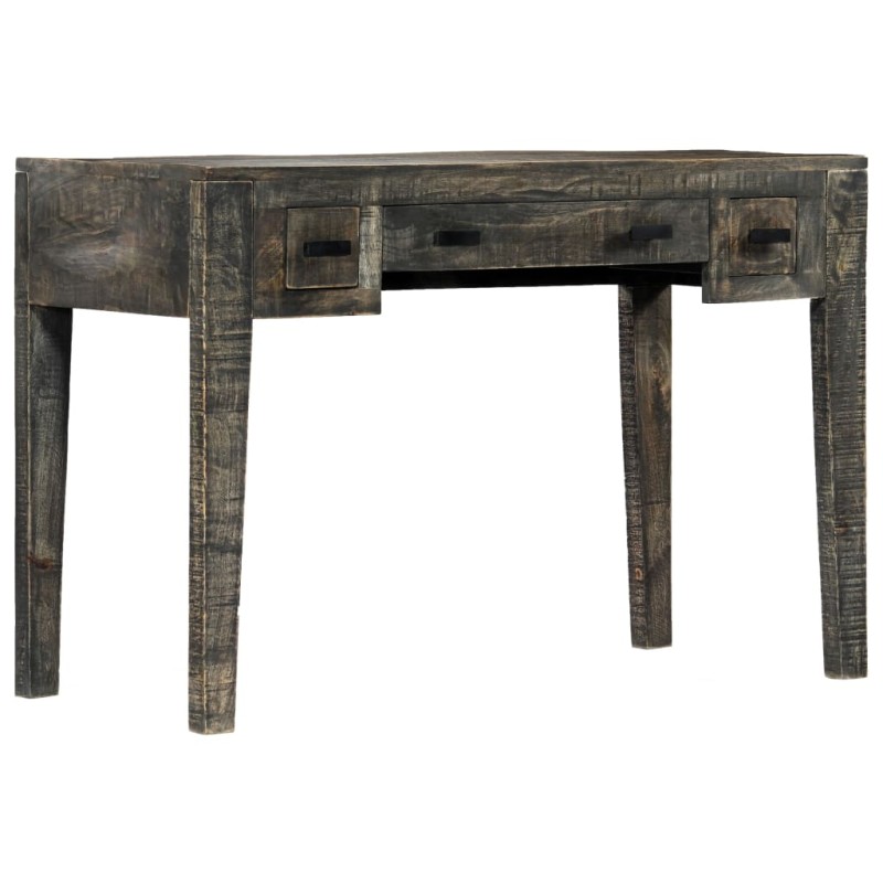 vidaXL Schreibtisch Schwarz 110×50×75 cm Massivholz Mango vidaXL Schreibtisch Schwarz 110×50×75 cm Massivholz Mango