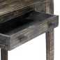 vidaXL Schreibtisch Schwarz 110×50×75 cm Massivholz Mango vidaXL Schreibtisch Schwarz 110×50×75 cm Massivholz Mango