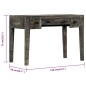 vidaXL Schreibtisch Schwarz 110×50×75 cm Massivholz Mango vidaXL Schreibtisch Schwarz 110×50×75 cm Massivholz Mango