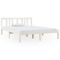 vidaXL Massivholzbett Weiß 120x190 cm vidaXL Massivholzbett Weiß 120x190 cm