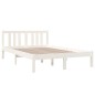vidaXL Massivholzbett Weiß 120x190 cm vidaXL Massivholzbett Weiß 120x190 cm