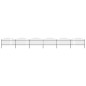 Gartenzaun mit Speerspitzen Stahl (1 - 1,25) x 10,2 m Schwarz Gartenzaun mit Speerspitzen Stahl (1 - 1,25) x 10,2 m Schwarz