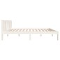 vidaXL Massivholzbett Weiß 120x190 cm vidaXL Massivholzbett Weiß 120x190 cm