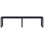vidaXL Gartenbank 180 cm PS-Platte Schwarz vidaXL Gartenbank 180 cm PS-Platte Schwarz