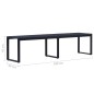 vidaXL Gartenbank 180 cm PS-Platte Schwarz vidaXL Gartenbank 180 cm PS-Platte Schwarz
