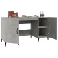 vidaXL Schreibtisch Betongrau 140x50x75 cm Holzwerkstoff vidaXL Schreibtisch Betongrau 140x50x75 cm Holzwerkstoff