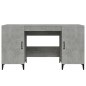 vidaXL Schreibtisch Betongrau 140x50x75 cm Holzwerkstoff vidaXL Schreibtisch Betongrau 140x50x75 cm Holzwerkstoff