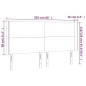 vidaXL LED Kopfteil Weiß 203x16x118/128 cm Kunstleder vidaXL LED Kopfteil Weiß 203x16x118/128 cm Kunstleder