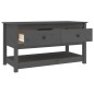 vidaXL Couchtisch Grau 102x49x55 cm Massivholz Kiefer vidaXL Couchtisch Grau 102x49x55 cm Massivholz Kiefer