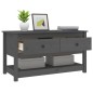 vidaXL Couchtisch Grau 102x49x55 cm Massivholz Kiefer vidaXL Couchtisch Grau 102x49x55 cm Massivholz Kiefer