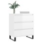vidaXL Sideboard Hochglanz-Weiß 60x35x70 cm Holzwerkstoff vidaXL Sideboard Hochglanz-Weiß 60x35x70 cm Holzwerkstoff