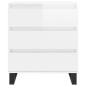 vidaXL Sideboard Hochglanz-Weiß 60x35x70 cm Holzwerkstoff vidaXL Sideboard Hochglanz-Weiß 60x35x70 cm Holzwerkstoff