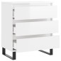 vidaXL Sideboard Hochglanz-Weiß 60x35x70 cm Holzwerkstoff vidaXL Sideboard Hochglanz-Weiß 60x35x70 cm Holzwerkstoff