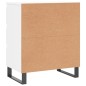 vidaXL Sideboard Hochglanz-Weiß 60x35x70 cm Holzwerkstoff vidaXL Sideboard Hochglanz-Weiß 60x35x70 cm Holzwerkstoff