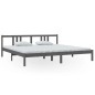 vidaXL Massivholzbett Grau 200x200 cm vidaXL Massivholzbett Grau 200x200 cm