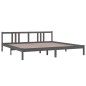 vidaXL Massivholzbett Grau 200x200 cm vidaXL Massivholzbett Grau 200x200 cm
