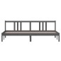 vidaXL Massivholzbett Grau 200x200 cm vidaXL Massivholzbett Grau 200x200 cm