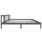 vidaXL Massivholzbett Grau 200x200 cm vidaXL Massivholzbett Grau 200x200 cm