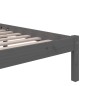 vidaXL Massivholzbett Grau 200x200 cm vidaXL Massivholzbett Grau 200x200 cm