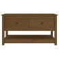 vidaXL Couchtisch Honigbraun 102x49x55 cm Massivholz Kiefer vidaXL Couchtisch Honigbraun 102x49x55 cm Massivholz Kiefer