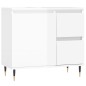 vidaXL Badschrank Hochglanz-Weiß 65x33x60 cm Holzwerkstoff vidaXL Badschrank Hochglanz-Weiß 65x33x60 cm Holzwerkstoff
