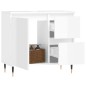 vidaXL Badschrank Hochglanz-Weiß 65x33x60 cm Holzwerkstoff vidaXL Badschrank Hochglanz-Weiß 65x33x60 cm Holzwerkstoff
