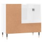 vidaXL Badschrank Hochglanz-Weiß 65x33x60 cm Holzwerkstoff vidaXL Badschrank Hochglanz-Weiß 65x33x60 cm Holzwerkstoff