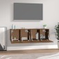 vidaXL Wandschränke 2Stk Braun Eichen-Optik 60x36,5x35cm Holzwerkstoff vidaXL Wandschränke 2Stk Braun Eichen-Optik 60x36,5x35cm Holzwerkstoff