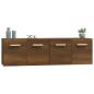 vidaXL Wandschränke 2Stk Braun Eichen-Optik 60x36,5x35cm Holzwerkstoff vidaXL Wandschränke 2Stk Braun Eichen-Optik 60x36,5x35cm Holzwerkstoff
