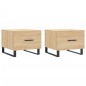 vidaXL Couchtische 2 Stk. Sonoma-Eiche 50x50x40 cm Holzwerkstoff vidaXL Couchtische 2 Stk. Sonoma-Eiche 50x50x40 cm Holzwerkstoff