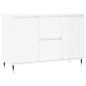 vidaXL Sideboard Hochglanz-Weiß 104x35x70 cm Holzwerkstoff vidaXL Sideboard Hochglanz-Weiß 104x35x70 cm Holzwerkstoff