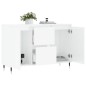 vidaXL Sideboard Hochglanz-Weiß 104x35x70 cm Holzwerkstoff vidaXL Sideboard Hochglanz-Weiß 104x35x70 cm Holzwerkstoff