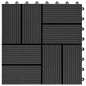 22 Stk. Terrassenfliesen 30 x 30 cm 2 qm WPC Schwarz 22 Stk. Terrassenfliesen 30 x 30 cm 2 qm WPC Schwarz